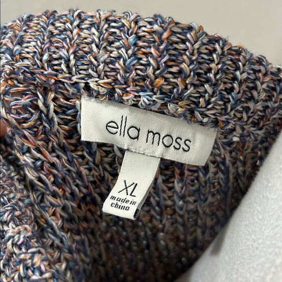 Ella Moss Multicolor Knit Sleeveless Tunic Sweater Top Women’s XL - Picture 2 of 9